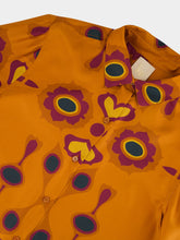 Paula Ametista Hawaii Flower Printed Silk Twill Shirt