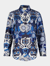 Ametista Flora Mix Printed Silk Twill Shirt