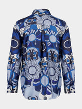 Paula Ametista Flora Mix Printed Silk Twill Shirt