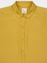 Paula Ametista Ecru Olive Silk Shirt