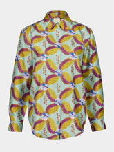 Paula Ametista Aquageo Printed Silk Twill Shirt