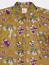 Paula Ametista Floral Psic Printed Silk Twill Shirt
