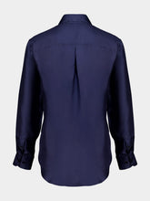 Paula Ametista Peacoat Silk Twill Shirt