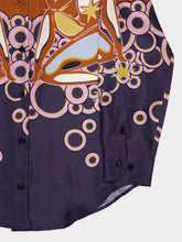 Paula Ametista Soulprint Printed Silk Twill Shirt