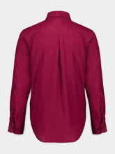 Paula Ametista Bordeaux Silk Shirt