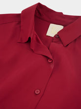 Paula Ametista Bordeaux Silk Shirt