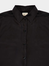 Paula Ametista Black Silk Twill Shirt