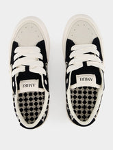 Amiri Black Sunset Skate Cotton Leather Low-Top Sneakers