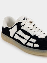 Black Pacific Bones Suede Sneakers | PDP - Fashion Clinic