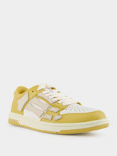 Champagne Yellow Quad Skel Sneakers | PDP - Fashion Clinic