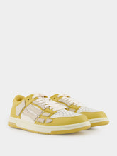 Champagne Yellow Quad Skel Sneakers | PDP - Fashion Clinic