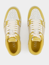 Champagne Yellow Quad Skel Sneakers | PDP - Fashion Clinic