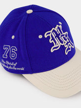 Amiri MA Spirit Two-Tone Hat in Blue and Beige