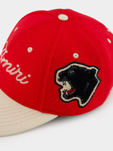 Amiri Deep Red Panther Two-Tone Hat