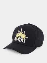 Amiri Black Starburst Cotton Canvas Cap