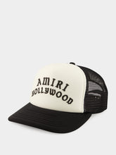 Amiri Black and White Hollywood Trucker Hat