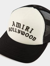 Amiri Black and White Hollywood Trucker Hat
