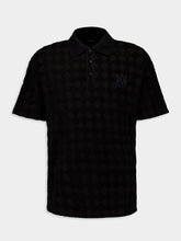 Amiri Black MA Quad Toweling Polo