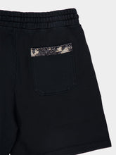 Amiri Black Bleach Bandana Cotton Shorts