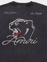 Amiri Anthracite Grey Logo Embroidered T-Shirt