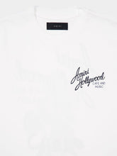 Amiri Ivory Hollywood Logo Cotton T-Shirt