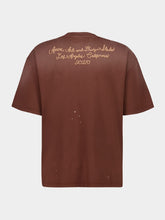 Amiri Walnut Brown Logo Design Studio T-Shirt