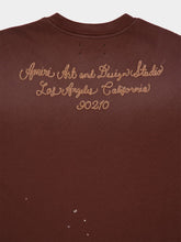 Amiri Walnut Brown Logo Design Studio T-Shirt