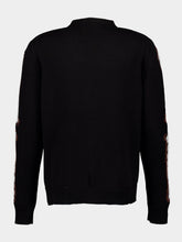 Amiri Black Leopard Bones Cardigan