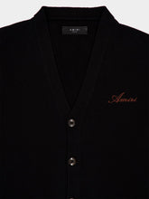 Amiri Black Leopard Bones Cardigan