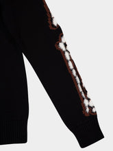 Amiri Black Leopard Bones Cardigan