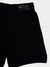 Amiri Black Crochet Cotton Mesh Shorts