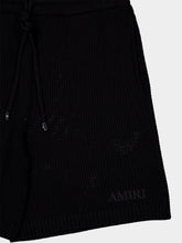 Amiri Black Crochet Mesh Shorts