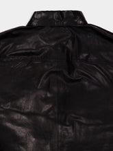Amiri Black Lightweight Leather Button-Up Shirt