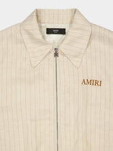 Amiri Alabaster Striped Viscose Blouson