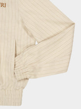 Amiri Alabaster Striped Viscose Blouson