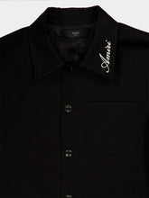 Amiri Black Script Collar Cotton Shirt Jacket