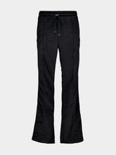 Amiri Black Velvet Flare Track Pants