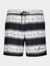 Amiri Wave Baja Striped Shorts