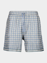 Amiri Light Blue MA Quad Silk Shorts