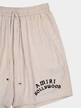 Amiri Alabaster Hollywood Silk Shorts