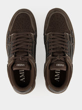 Amiri Brown Skel Leather Sneakers