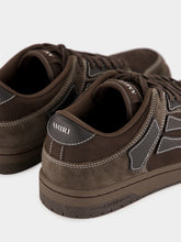 Amiri Brown Skel Leather Sneakers