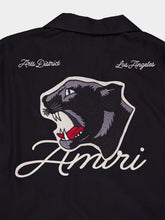 Amiri Black Panther Bowling Shirt