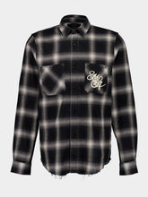Amiri Black Swirl Flannel Shirt
