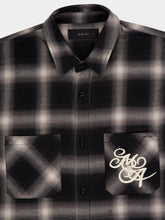 Amiri Black Swirl Flannel Shirt