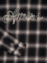 Amiri Black Swirl Flannel Shirt
