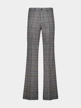 Amiri Dark Grey Check Boot Cut Pants