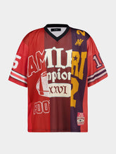 Amiri Red Oversized Spliced T-Shirt