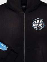Amiri Black MA Flames Hooded Sweatshirt