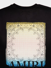 Amiri Black Bandana Patch Oversized T-Shirt